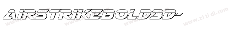 AirstrikeBold3D字体转换