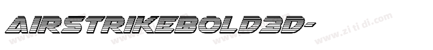 AirstrikeBold3D字体转换