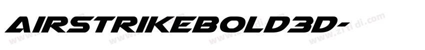 AirstrikeBold3D字体转换