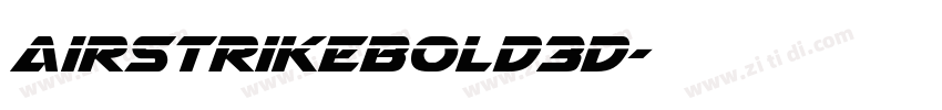 AirstrikeBold3D字体转换