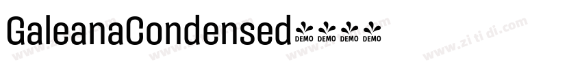 GaleanaCondensed字体转换