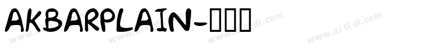 AkbarPlain字体转换