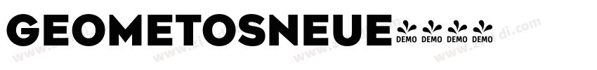 GeometosNeue字体转换