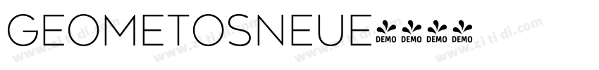 GeometosNeue字体转换