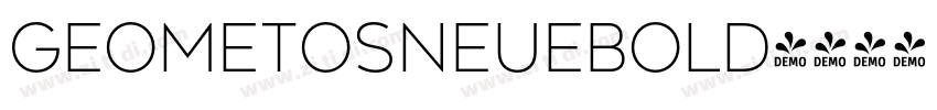 GeometosNeueBold字体转换