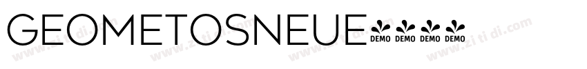 GeometosNeue字体转换