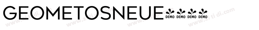 GeometosNeue字体转换