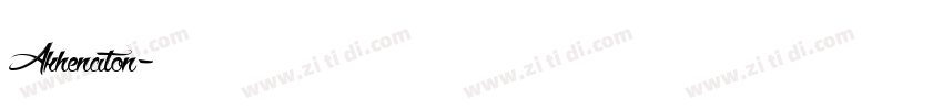 Akhenaton字体转换