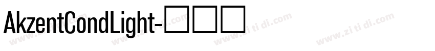 AkzentCondLight字体转换