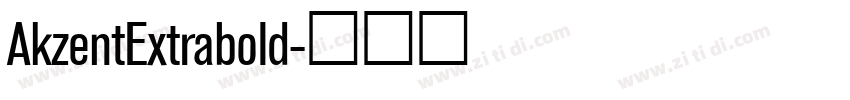 AkzentExtrabold字体转换