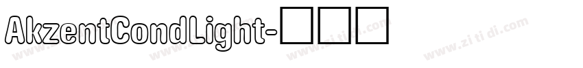 AkzentCondLight字体转换