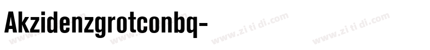 Akzidenzgrotconbq字体转换