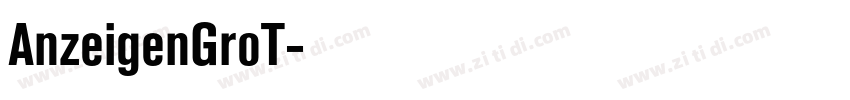 AnzeigenGroT字体转换