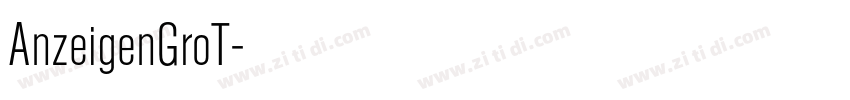 AnzeigenGroT字体转换