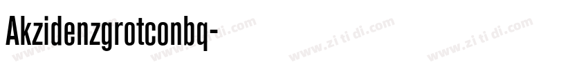 Akzidenzgrotconbq字体转换