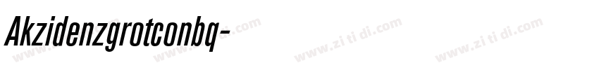 Akzidenzgrotconbq字体转换