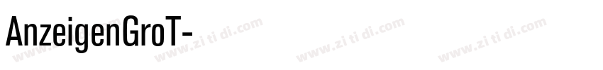 AnzeigenGroT字体转换