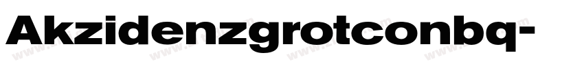 Akzidenzgrotconbq字体转换