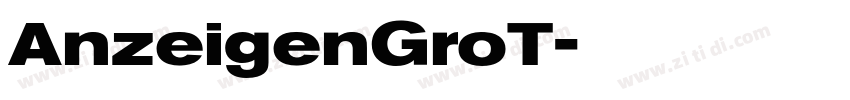 AnzeigenGroT字体转换