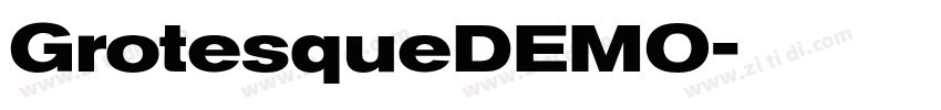 GrotesqueDEMO字体转换