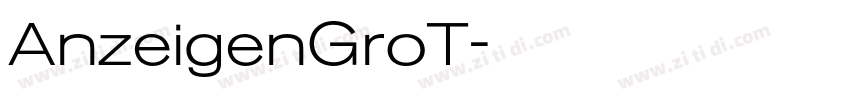 AnzeigenGroT字体转换