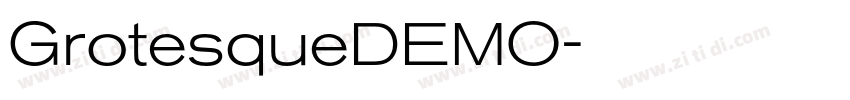GrotesqueDEMO字体转换