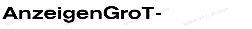 AnzeigenGroT字体转换