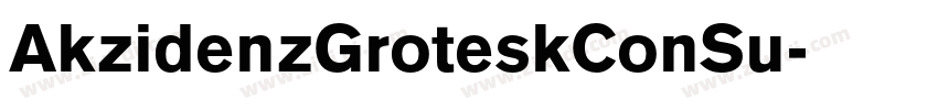 AkzidenzGroteskConSu字体转换