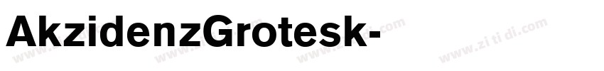 AkzidenzGrotesk字体转换