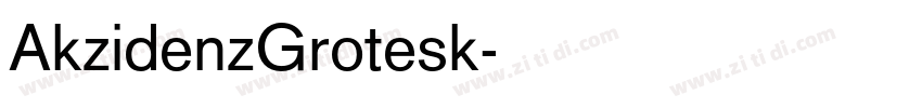 AkzidenzGrotesk字体转换