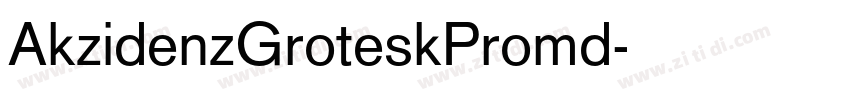 AkzidenzGroteskPromd字体转换