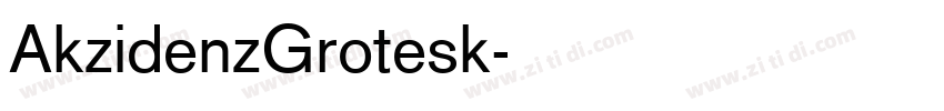AkzidenzGrotesk字体转换