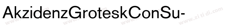 AkzidenzGroteskConSu字体转换