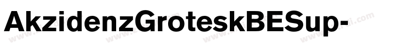AkzidenzGroteskBESup字体转换