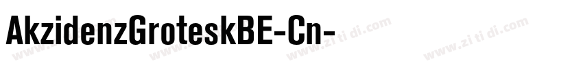 AkzidenzGroteskBE-Cn字体转换