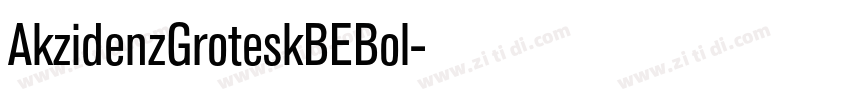 AkzidenzGroteskBEBol字体转换