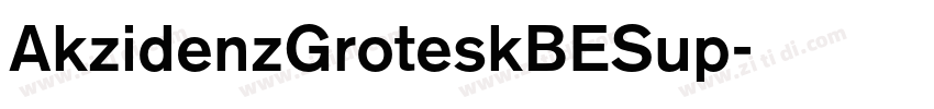 AkzidenzGroteskBESup字体转换