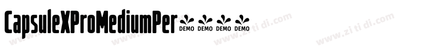 CapsuleXProMediumPer字体转换