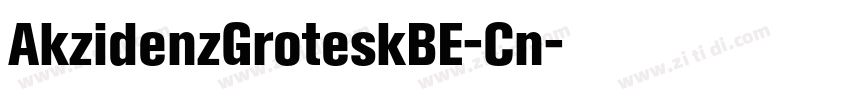 AkzidenzGroteskBE-Cn字体转换