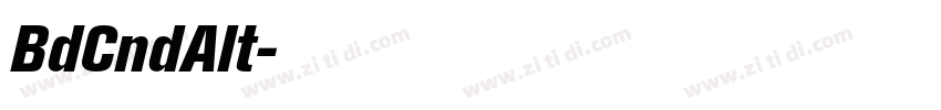BdCndAlt字体转换