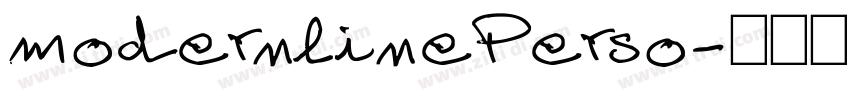 modernlinePerso字体转换