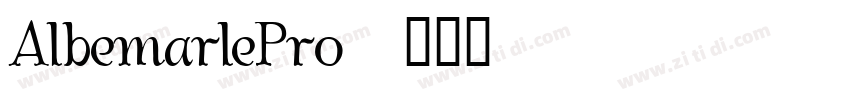 AlbemarlePro字体转换