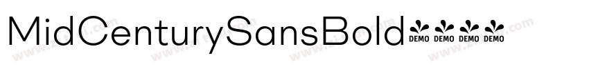 MidCenturySansBold字体转换