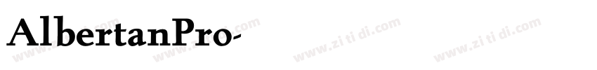 AlbertanPro字体转换