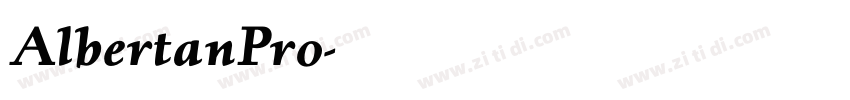 AlbertanPro字体转换