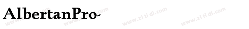 AlbertanPro字体转换
