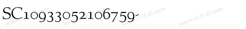 SC10933052106759字体转换