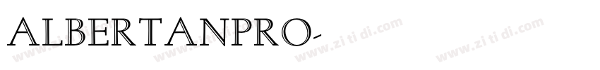 AlbertanPro字体转换