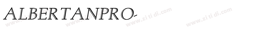 AlbertanPro字体转换