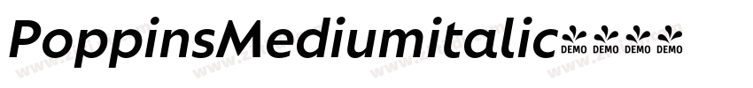 PoppinsMediumitalic字体转换